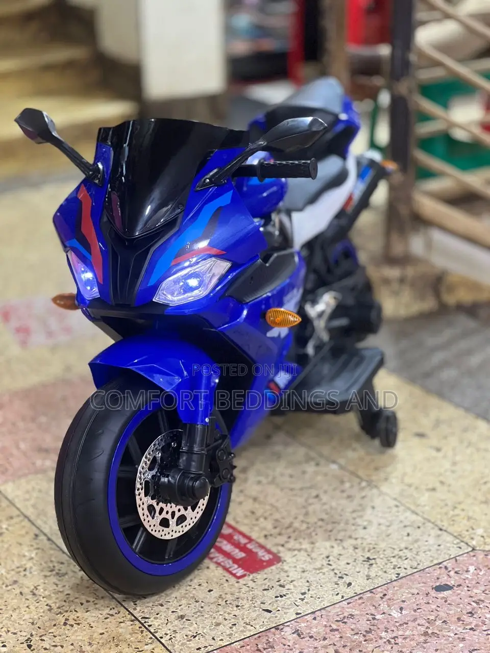 Kids’ Rechargeable Motorcycle Blue