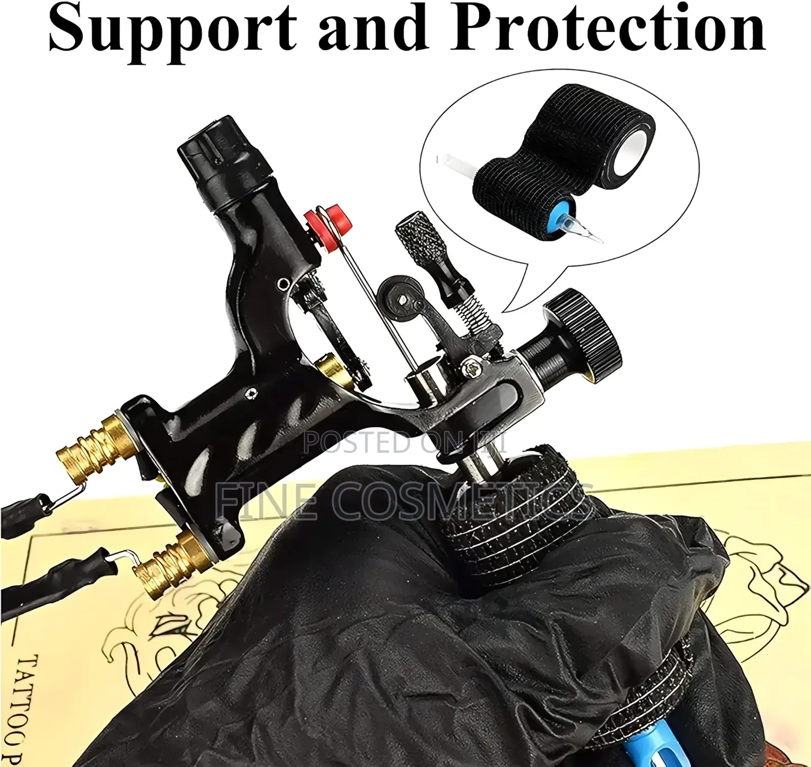 3pieces Tattoo Grip Bandage | Cover Wraps Tape Waterproof Wound+Sports
