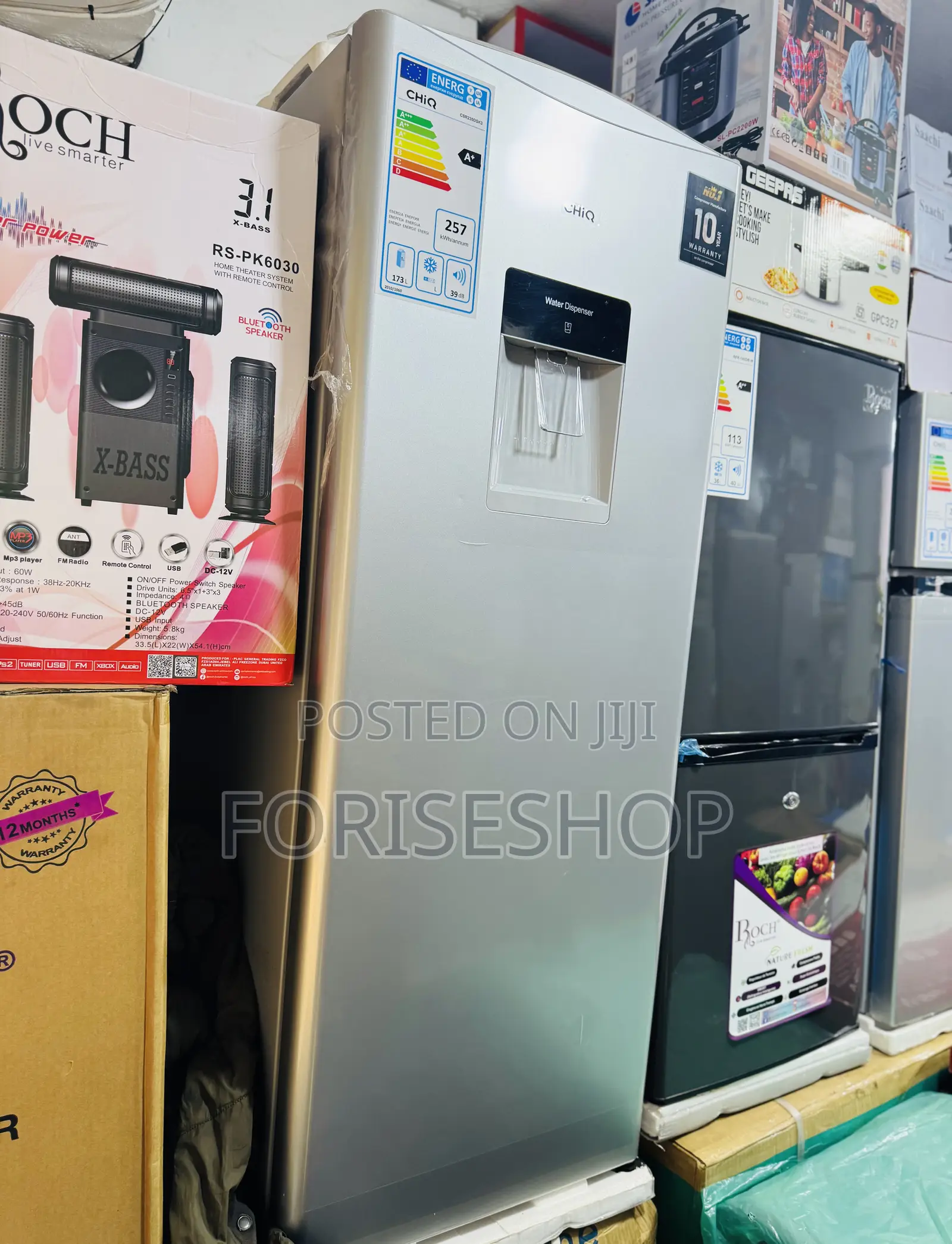 Chiq 230 Litres Fridge With Dispenser