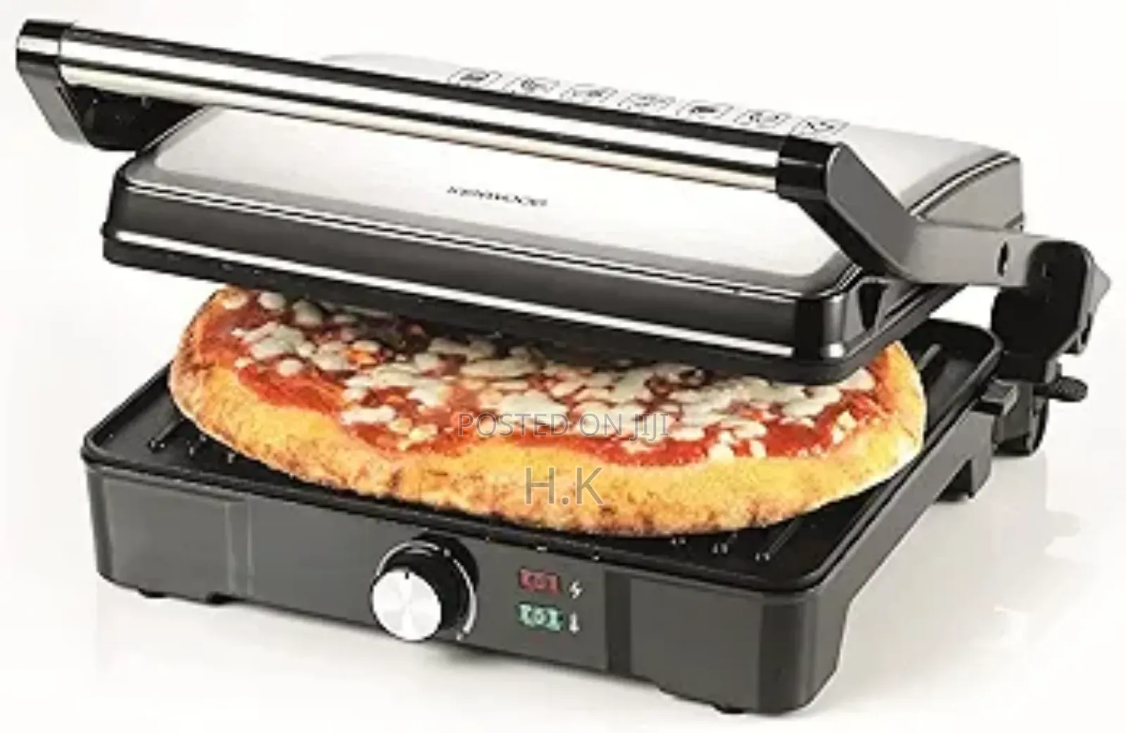 Kenwood Contact Grill,2000w, Adjustable Grill Positions, Silver