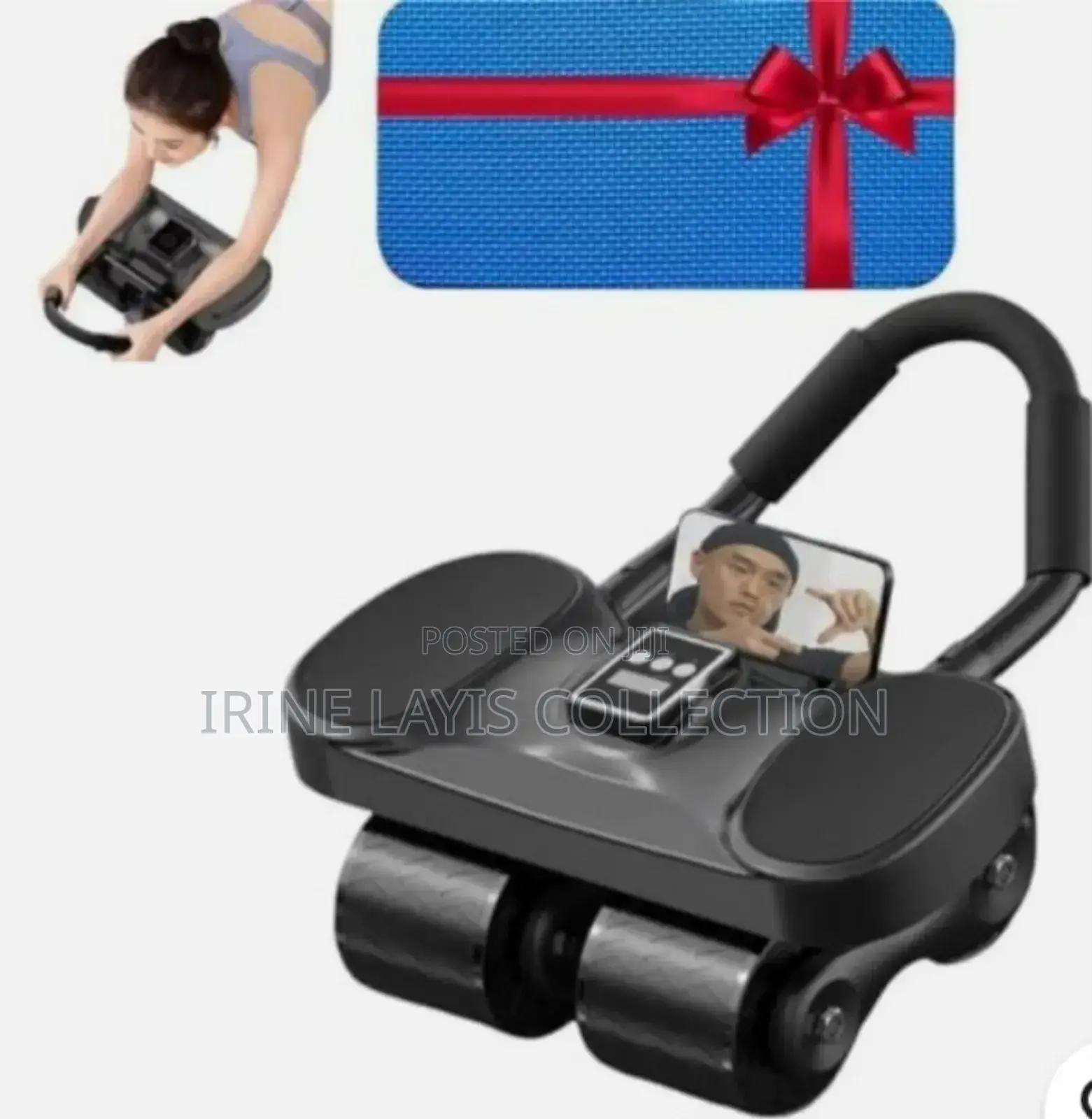 4 Wheel Abdominal Ab Roller With Elbow Support
