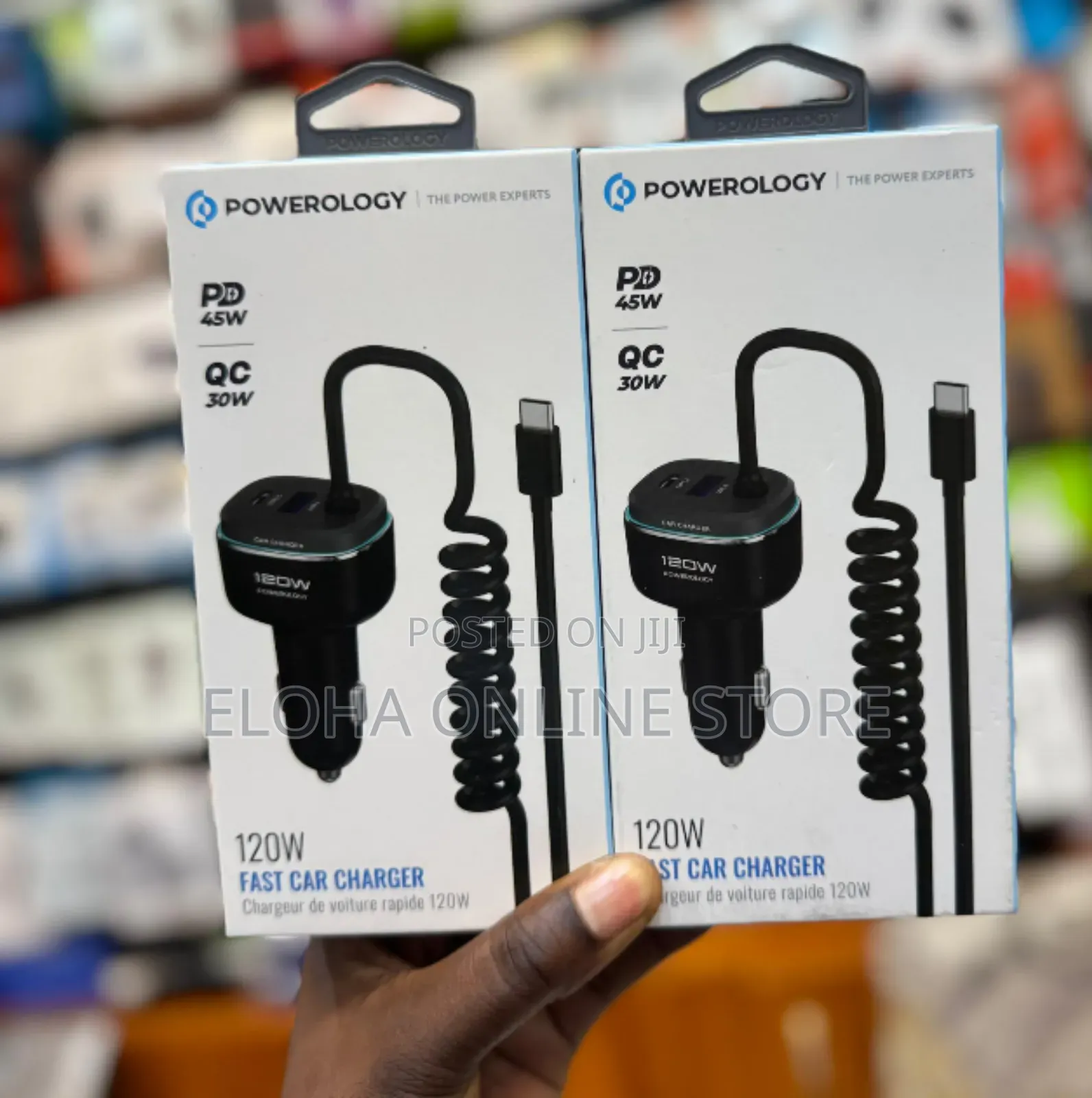 Powerology 120w Fast Car Charger