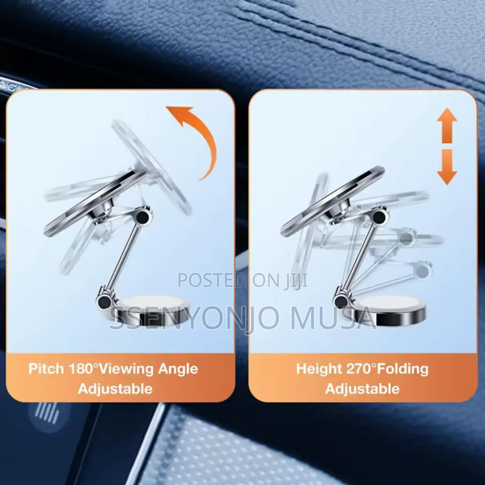 Strong Magnets Folding Magnetic Phone Holder for Dashboard All Phones