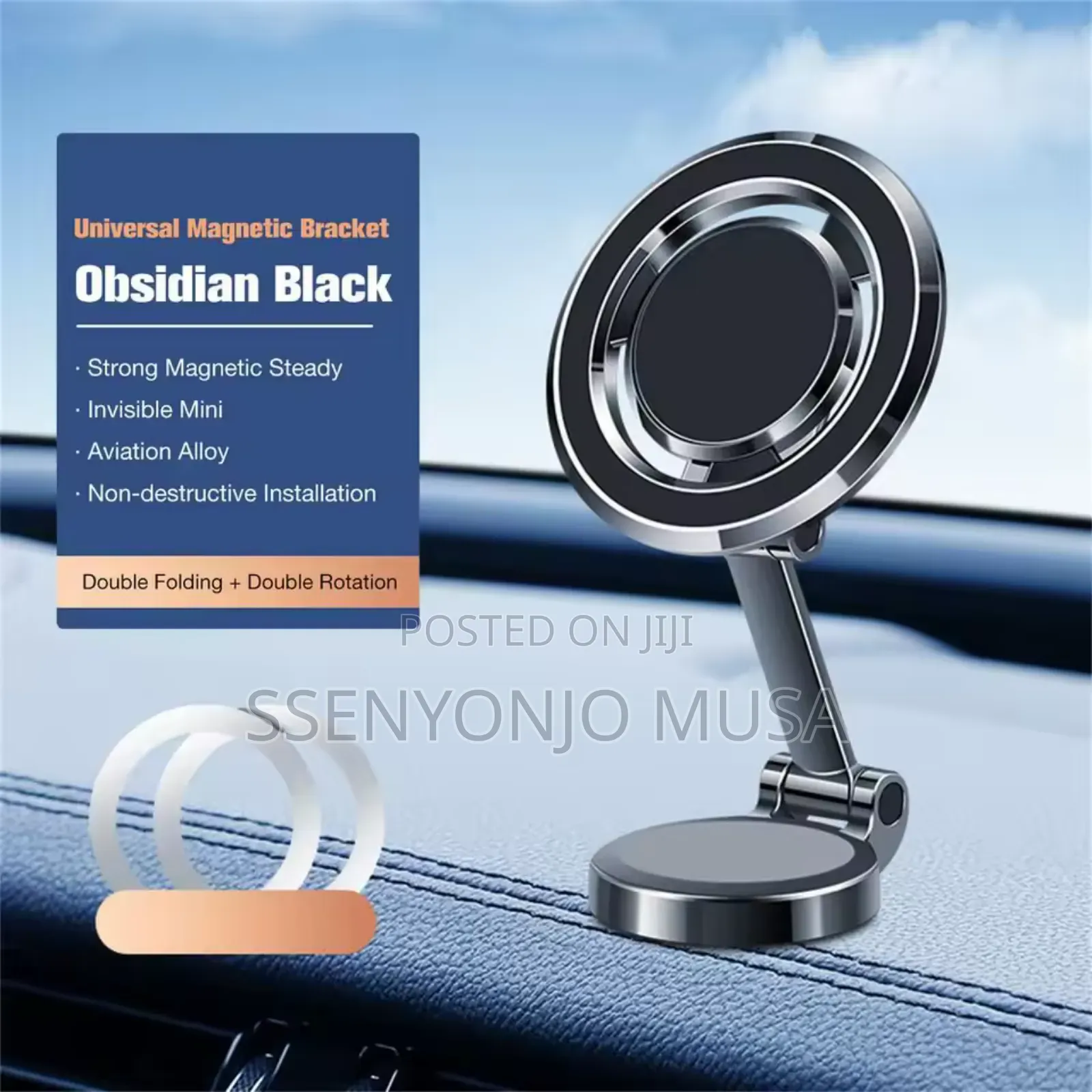 Strong Magnets Folding Magnetic Phone Holder for Dashboard All Phones