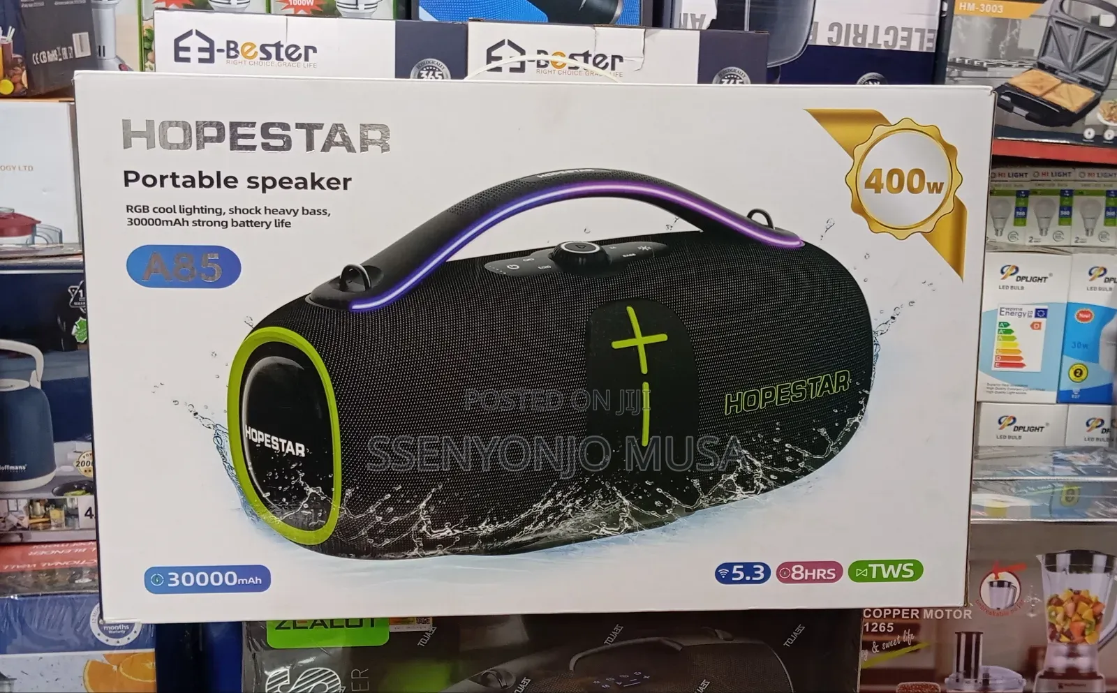 Hopestar A85 Outdoor Party Speaker | 400w Powerful Bass Portable Bt