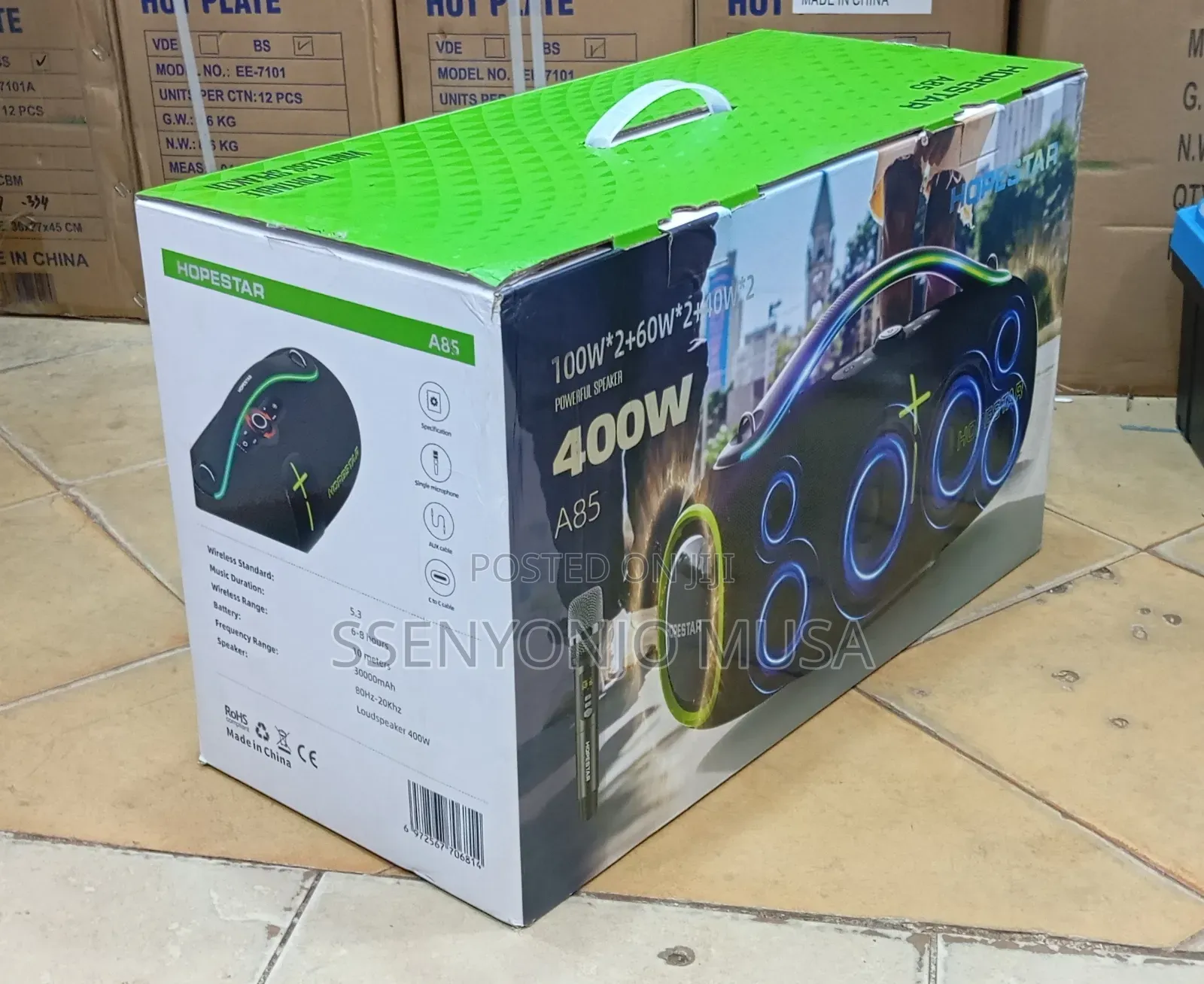 Hopestar A85 Outdoor Party Speaker | 400w Powerful Bass Portable Bt