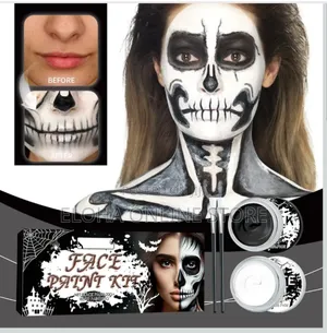 Face Paint, Black White Grey