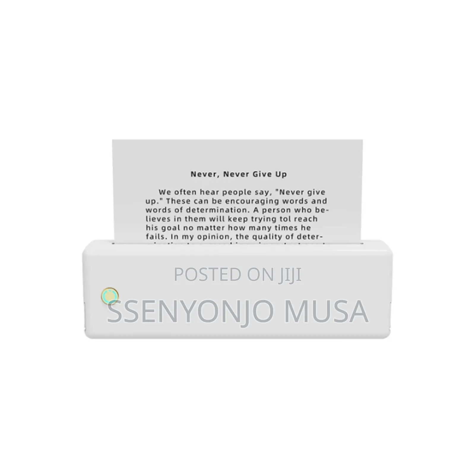 A4 Portable Thermal Printer | Inkless Bt Wireless Travel Printer