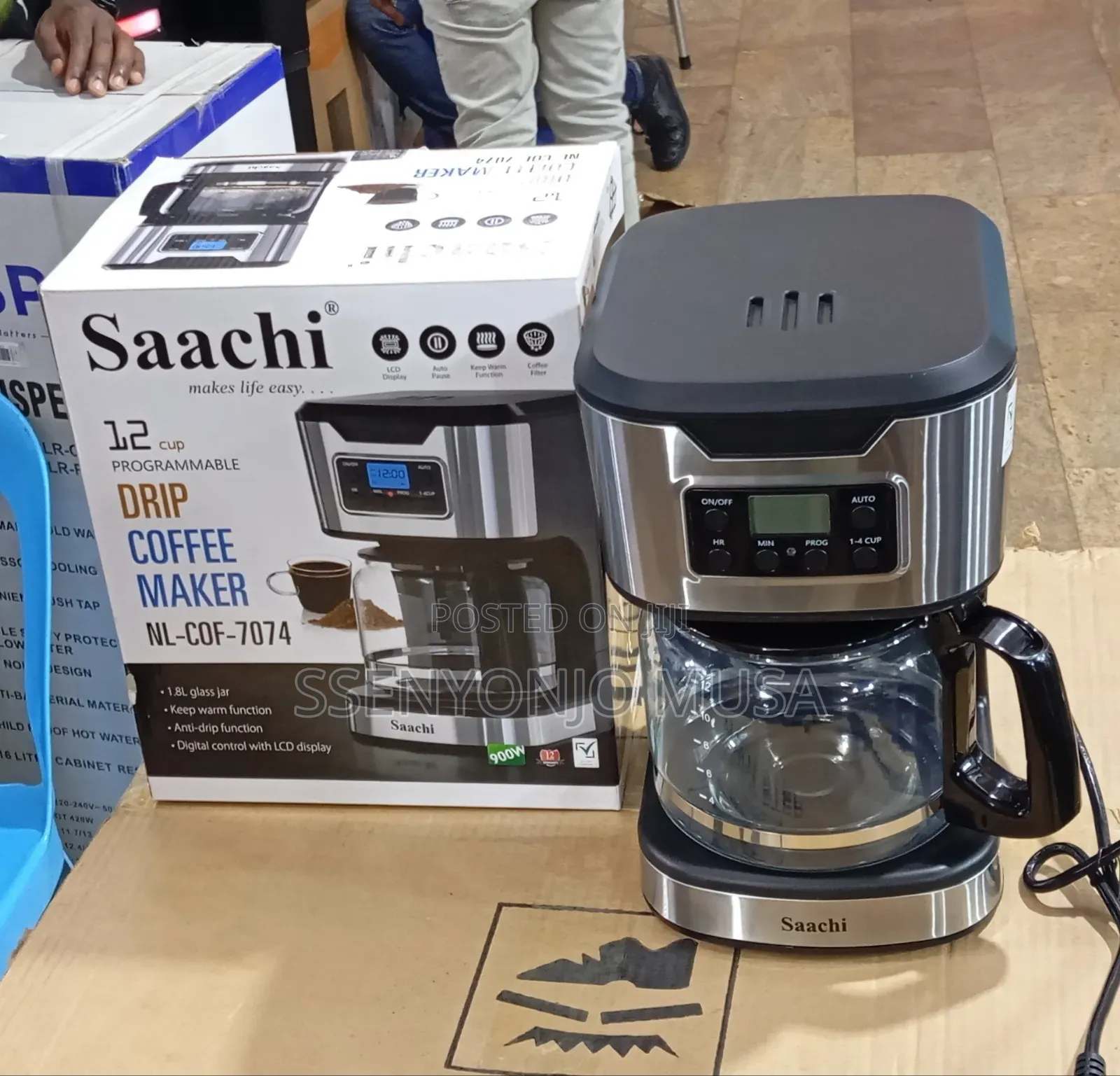 Saachi Drip Coffee Maker | 1.8l Programmable Coffee Machine