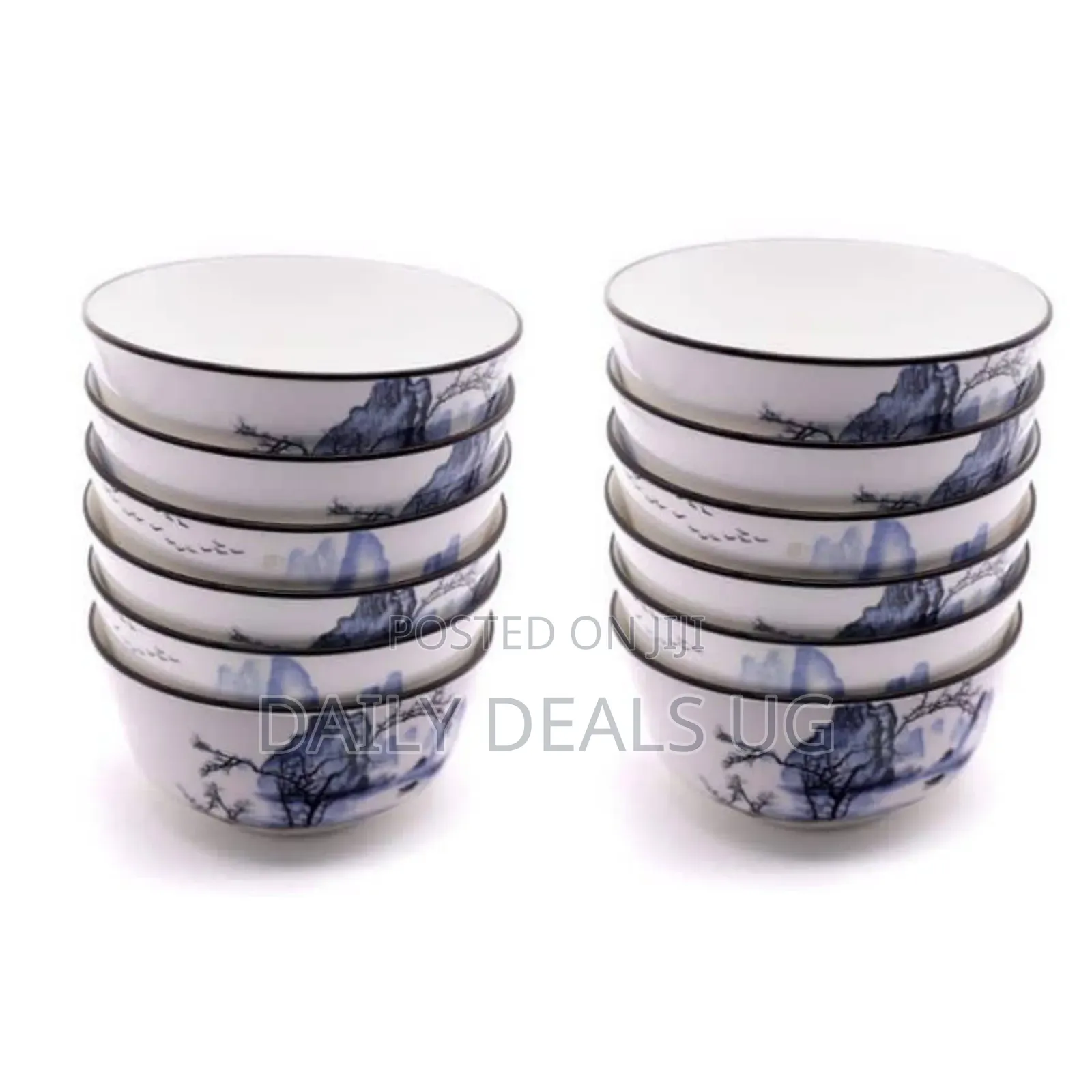 6 Pieces of Cloud Design Food Cereal Soup Bowls Dishes - Multicolor