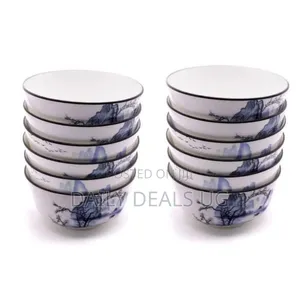 6 Pieces of Cloud Design Food Cereal Soup Bowls Dishes - Multicolor