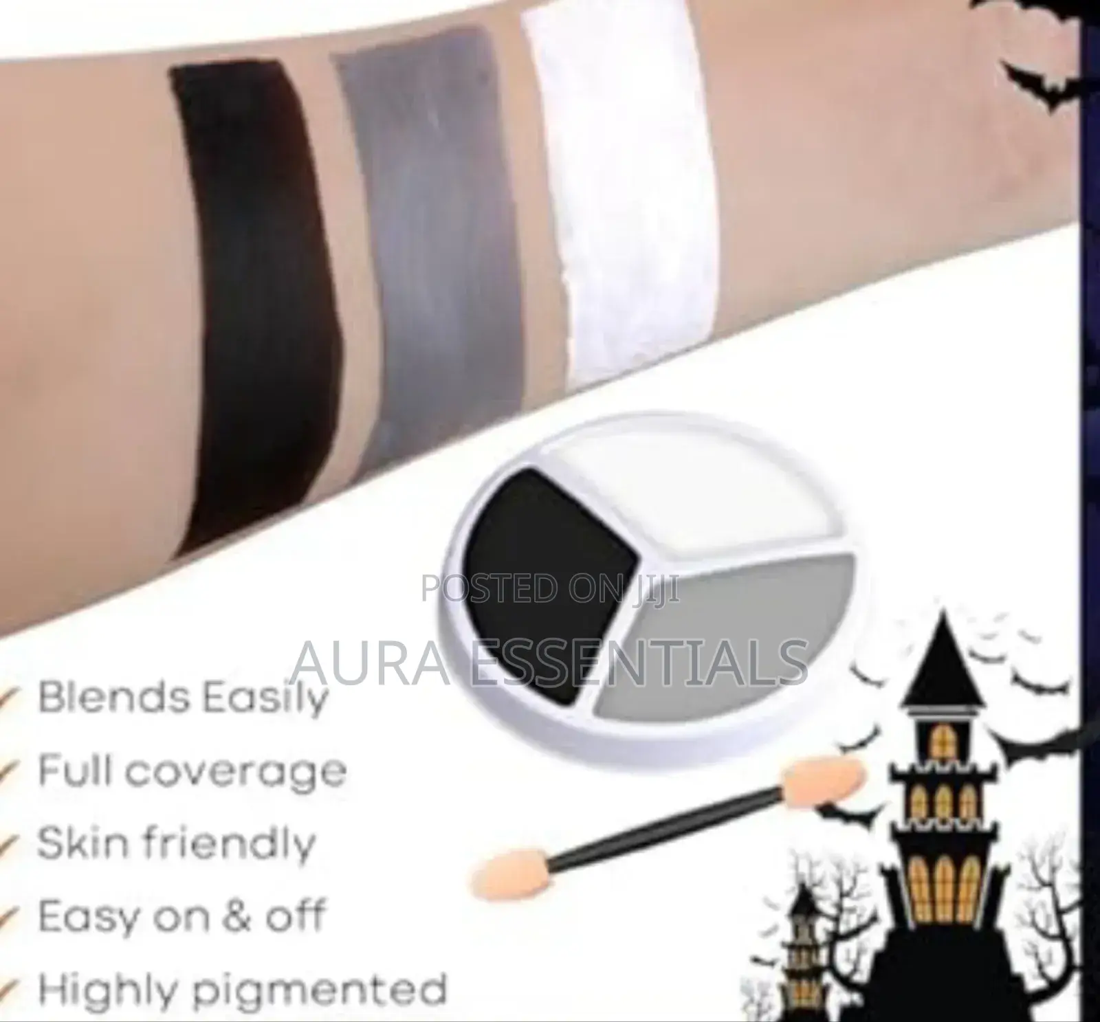 Face Paint, Black White Grey