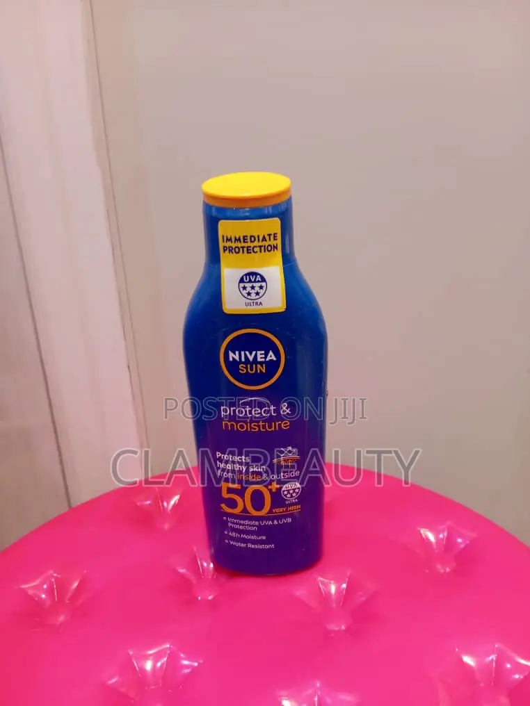 Nivea Sun Protect Moisture Sunscreen Lotion SPF 50+.