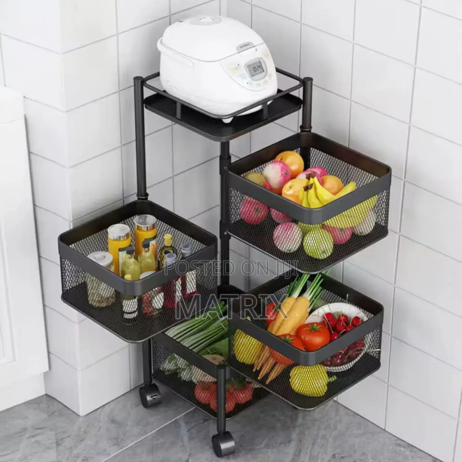 4 Tier Vegetable Organizer Kitchen Organizer