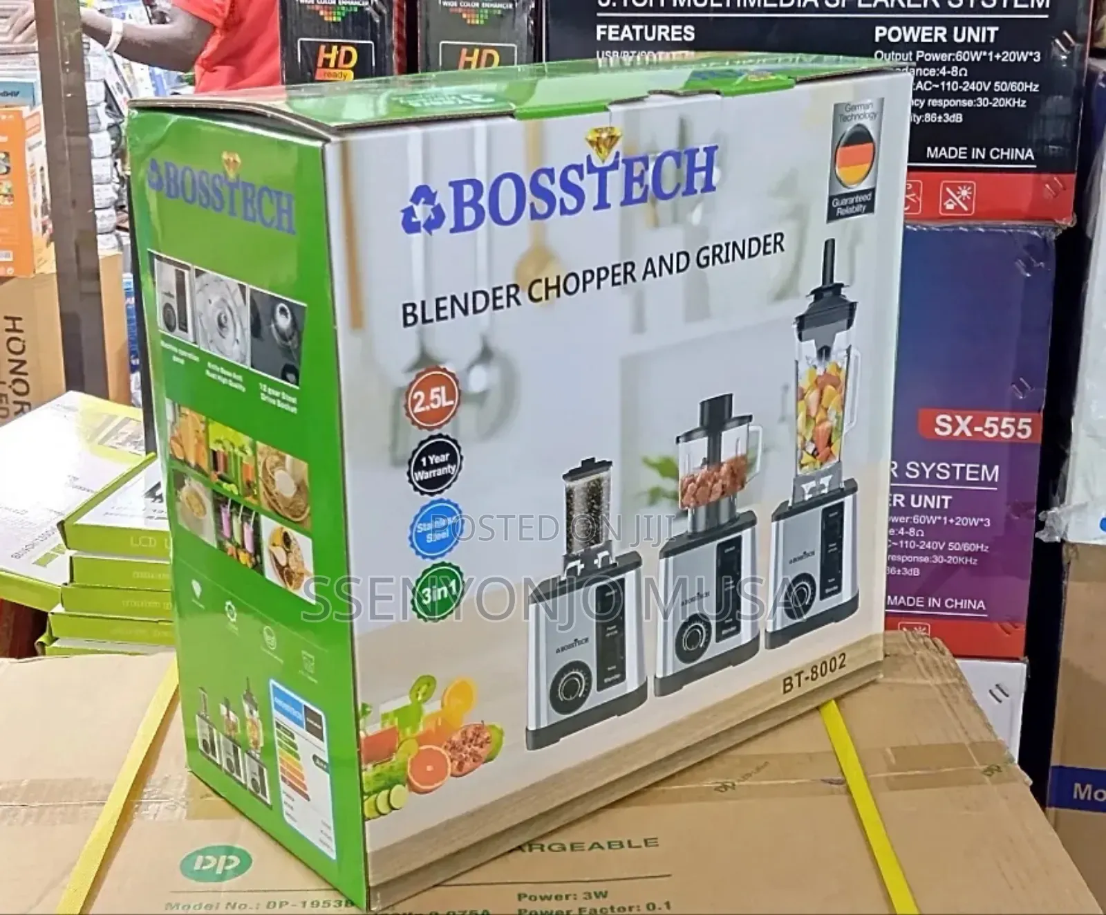 Bosstech 3-in-1 Commercial Electric Blender | 1500w High-Speed.