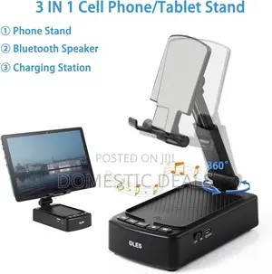 2in1 Phone Stand With Bluetooth Speaker
