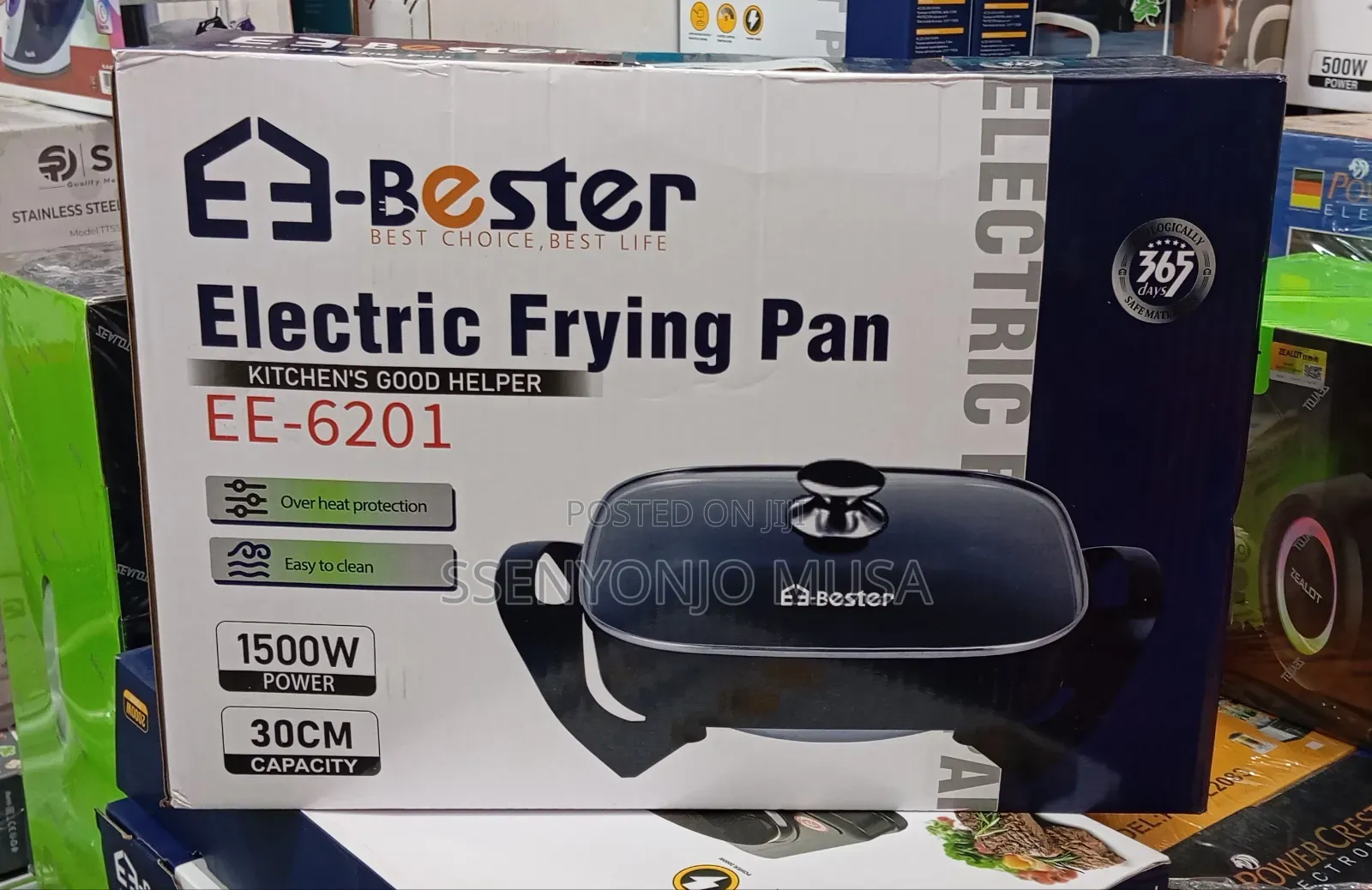 E-Bester Ee-6201 Electric Frying Pan | 1500w Non-Stick 30cm Multi-