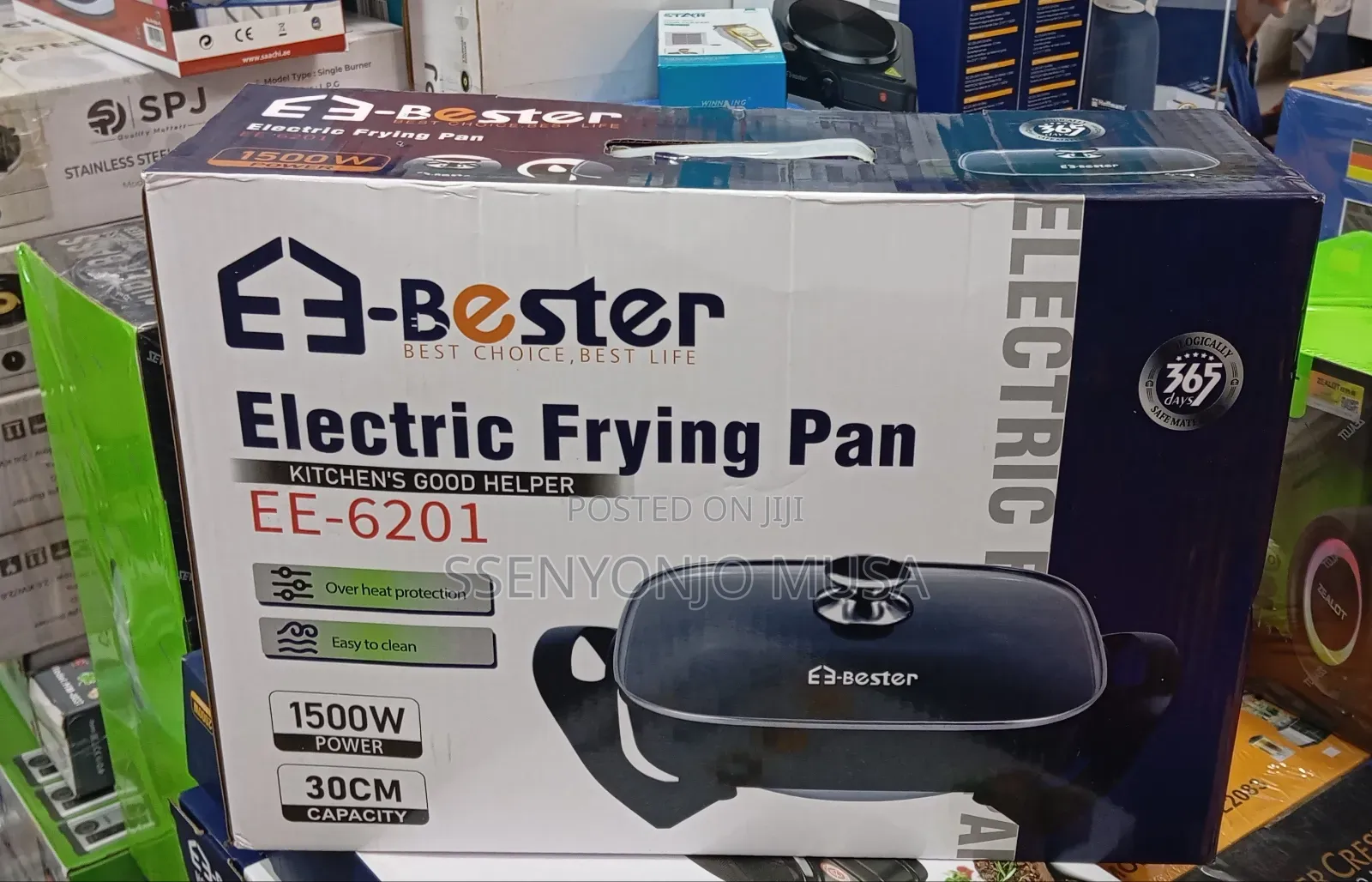E-Bester Ee-6201 Electric Frying Pan | 1500w Non-Stick 30cm Multi-