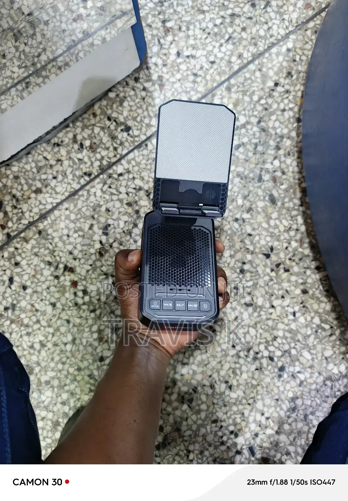 2in1 Foldable 2in1 Phone Stand With Bluetooth Speaker