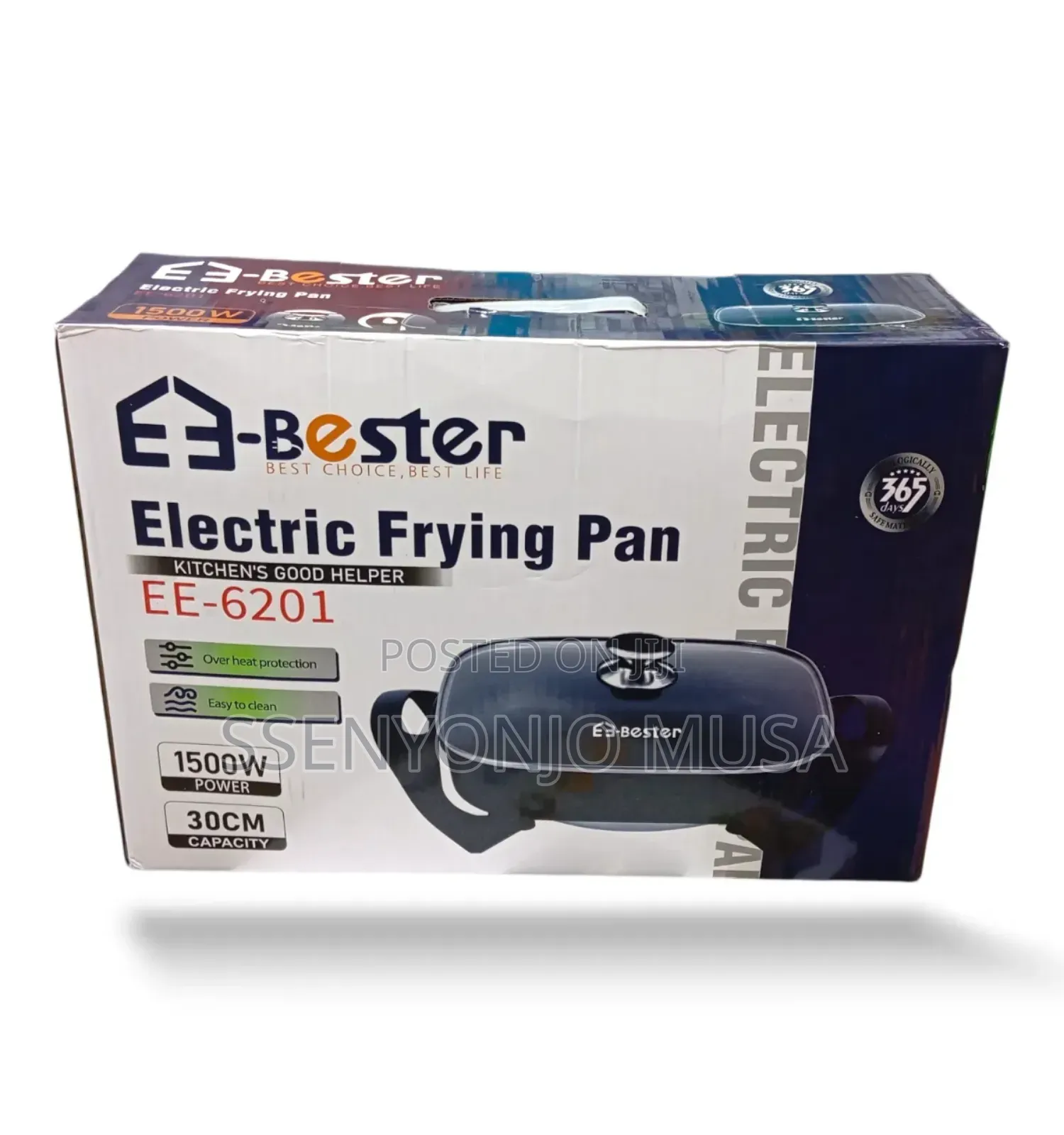 E-Bester Ee-6201 Electric Frying Pan | 1500w Non-Stick 30cm Multi-