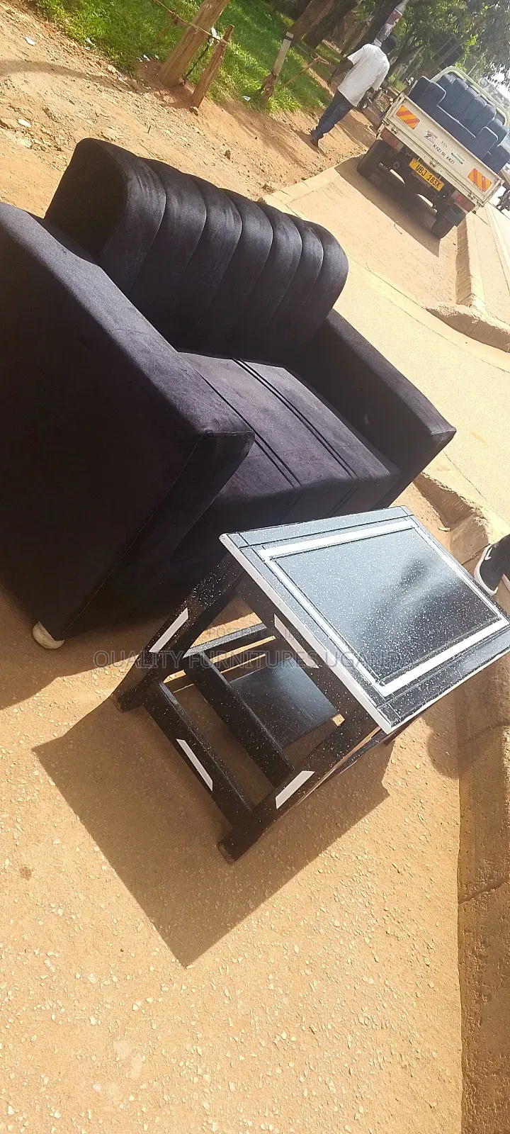 Black 2 Seater and a Table