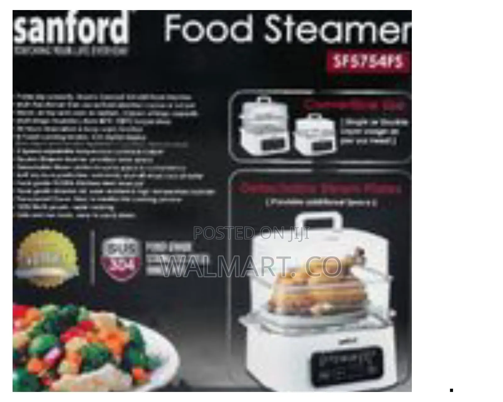 Sanford 2 Tier 9 Litre Vegetable Food Steamer