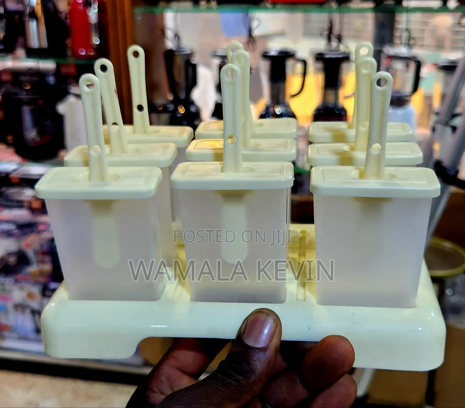 A Set of Popsicle Molds With a Tray.