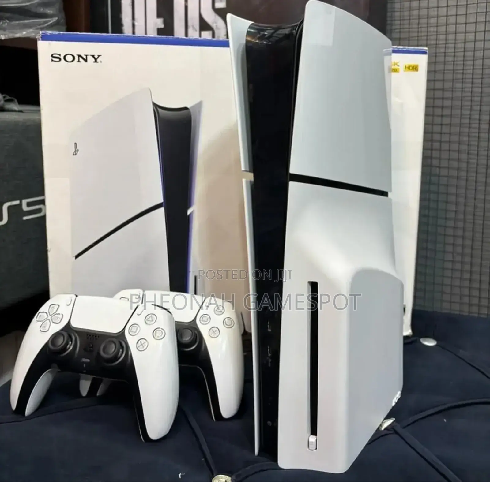 Barely Used Ps5 Slim Bundle. 2 Controllers And 2 Digital Games