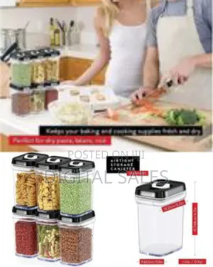 Airtight Food Storage Containers With Lids – 6 Piece Set Air Tight