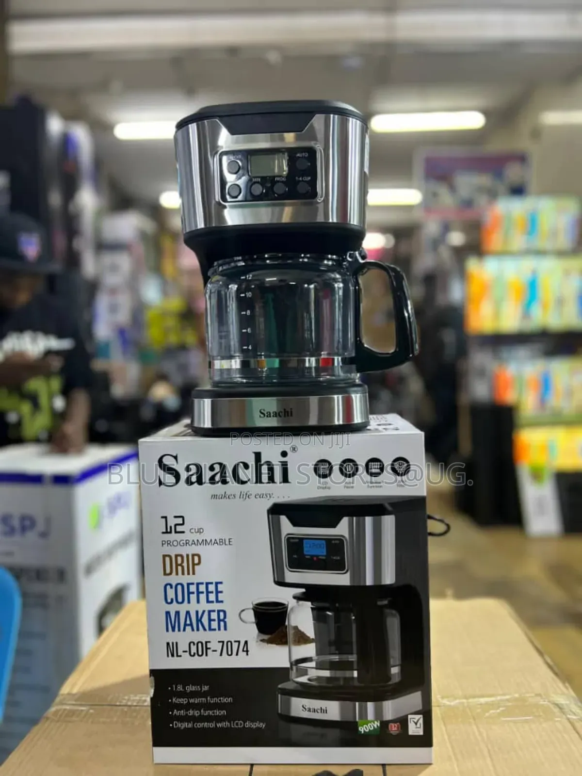 Saachi 1.8litres/12 Cups Drip Coffee Makers \\ 900w \\ Nl-Cof-7074