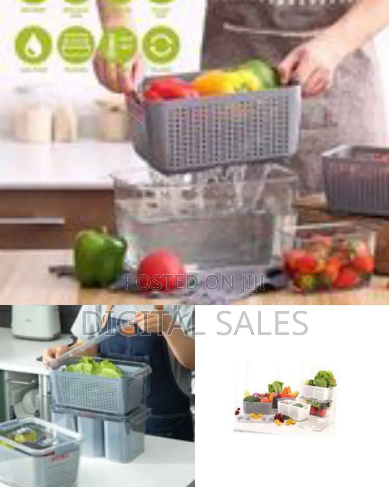2.72l Refrigerator Organizer Bin