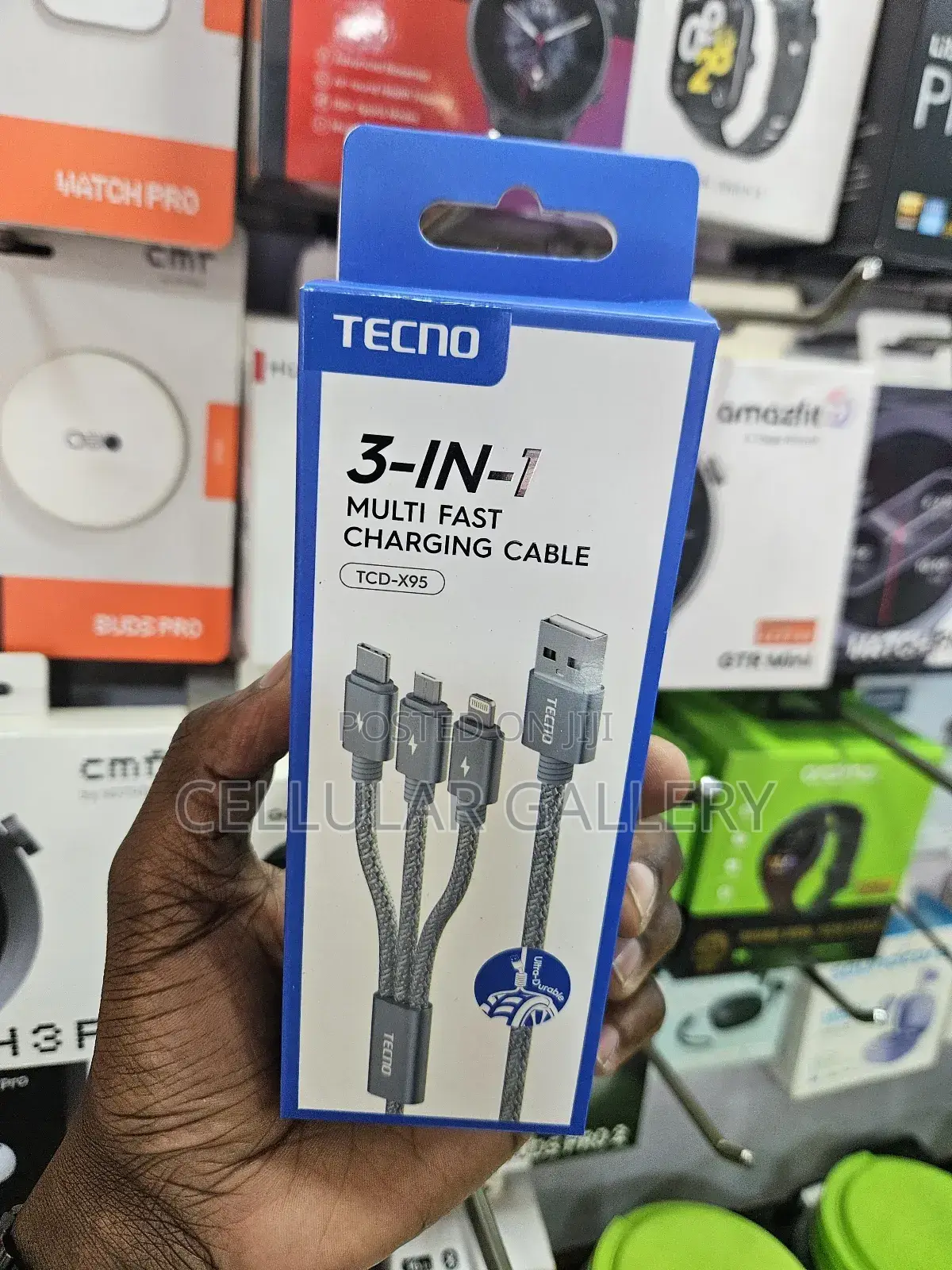 Tecno 3-in-1 Multi Fast Charging Cable