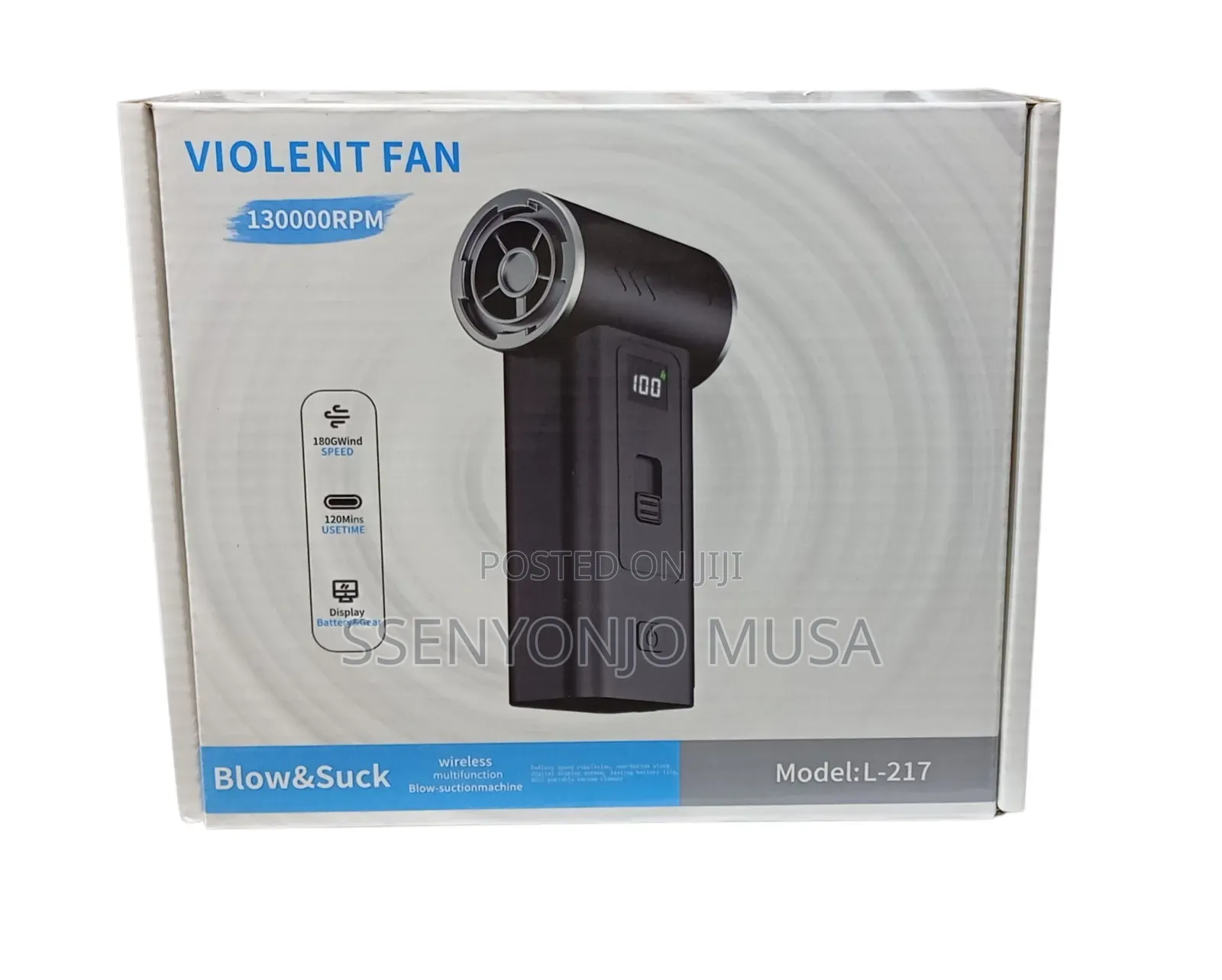 130000rpm Mini Turbo Jet Fan | Rechargeable Electric Air Duster Car.