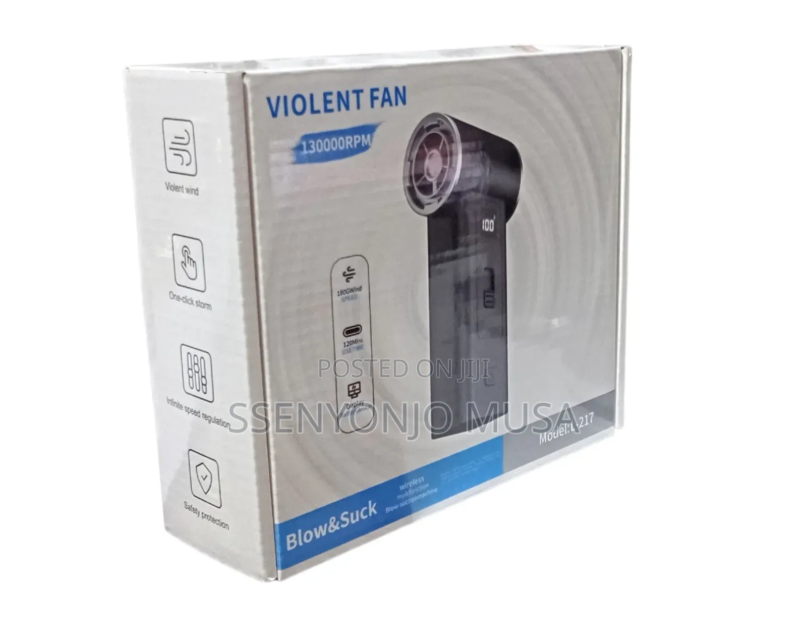 130000rpm Mini Turbo Jet Fan | Rechargeable Electric Air Duster Car.