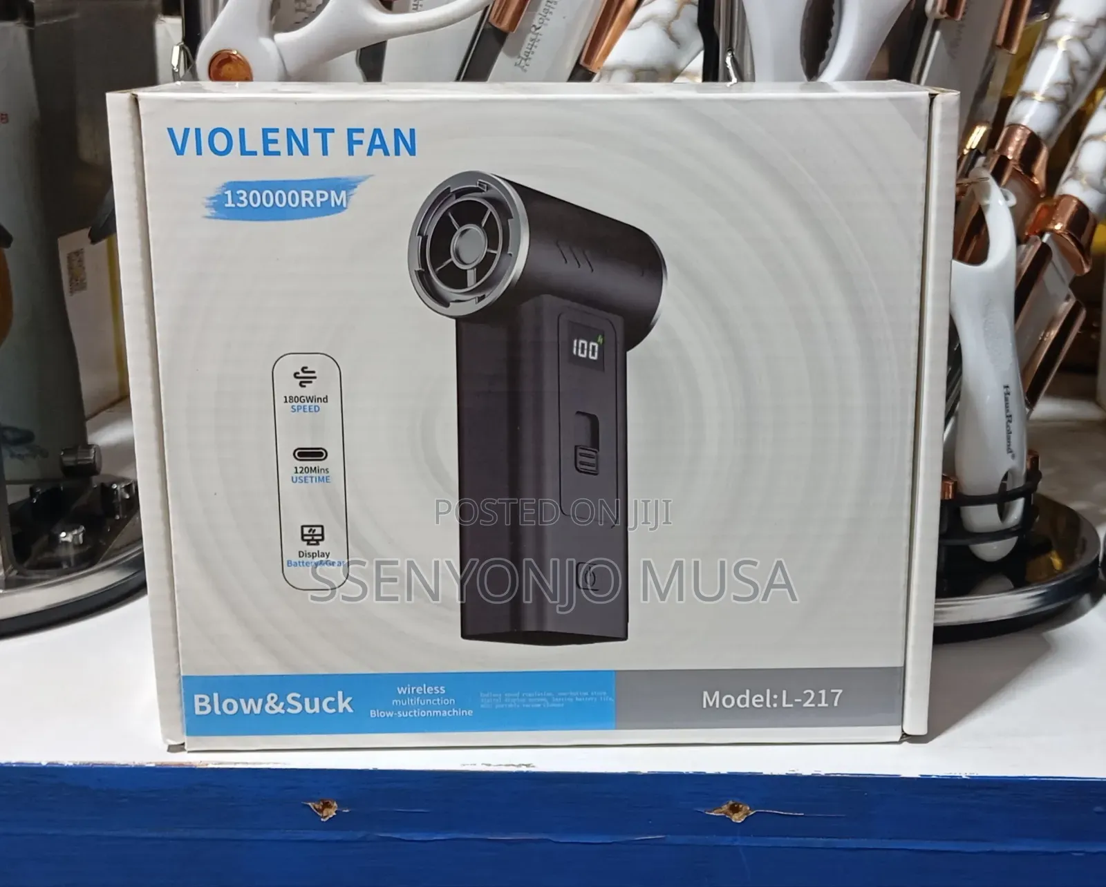 130000rpm Mini Turbo Jet Fan | Rechargeable Electric Air Duster Car.