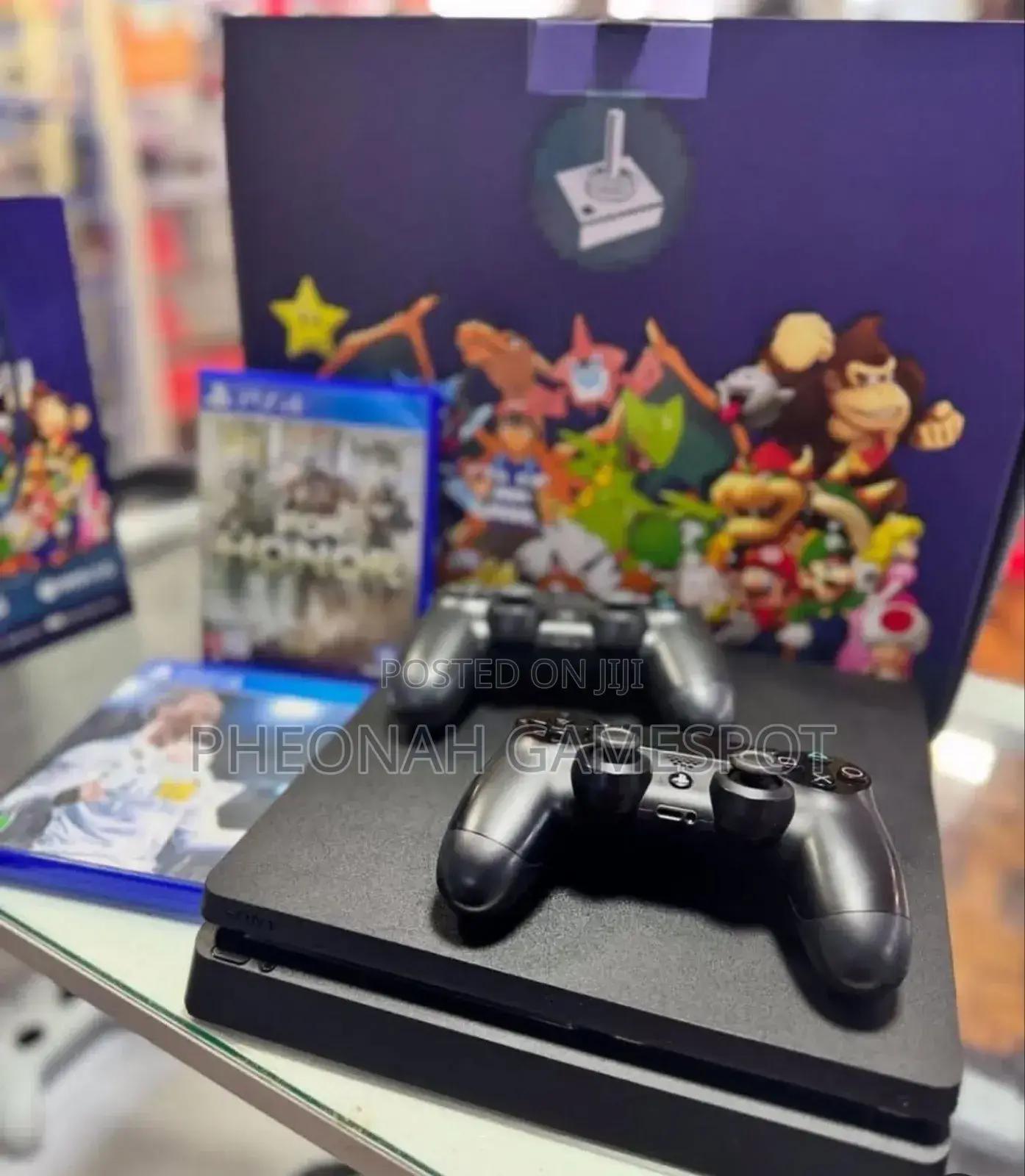 Playstation 4 Slim, 2 Controllers, 16 Games. Don't Tell Your Boss.