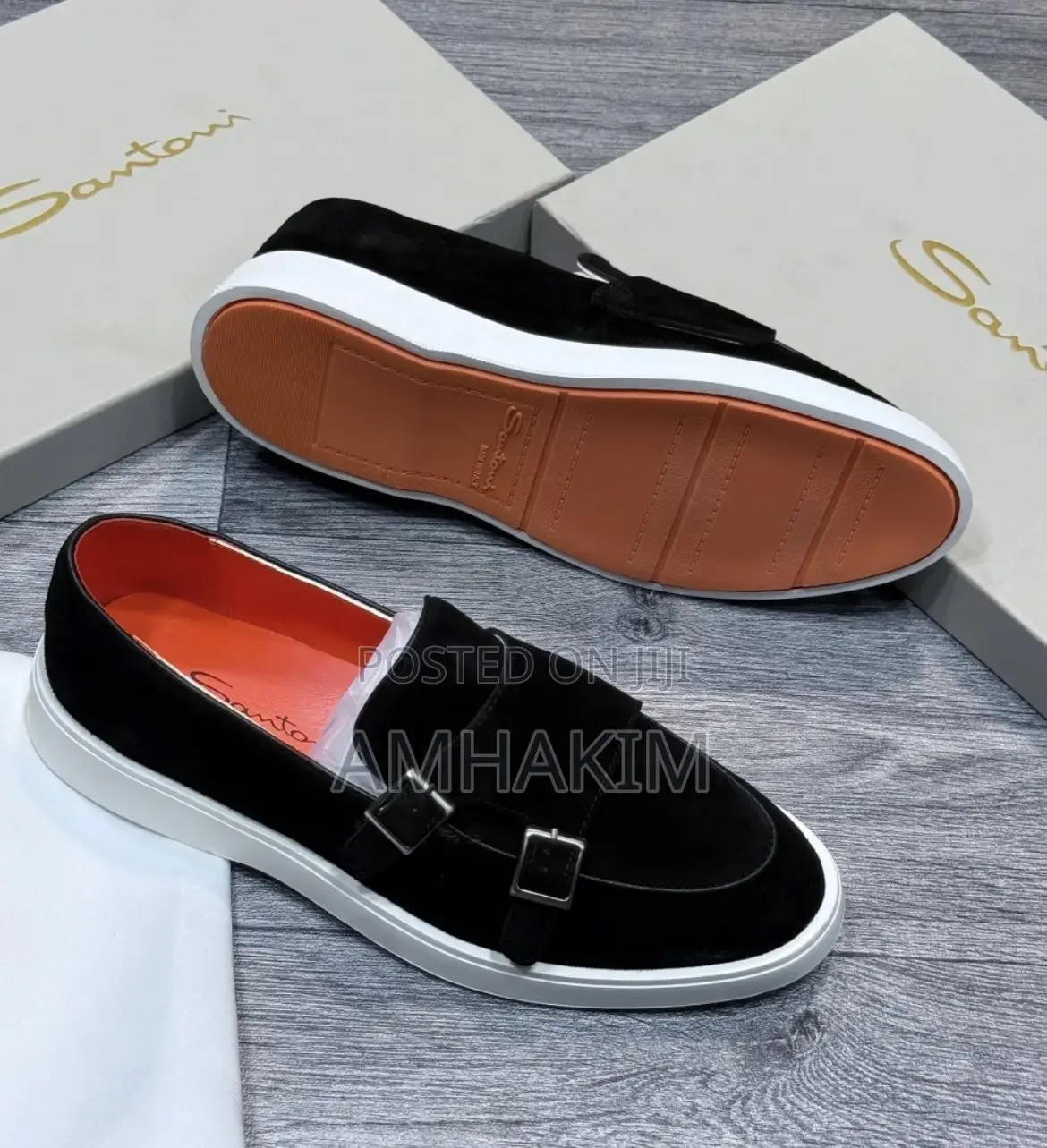 Classic Men Santomi Monk Strap Suede Sneakers In Stock