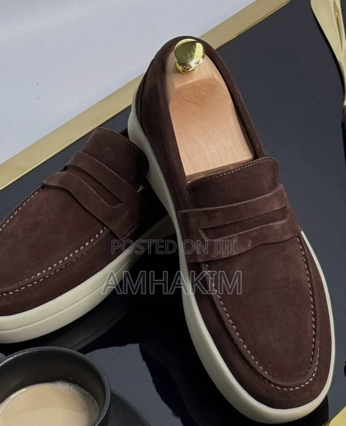Classic Men Suede Lara Piana Loafers In Stock