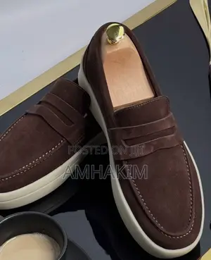 Classic Men Suede Lara Piana Loafers In Stock