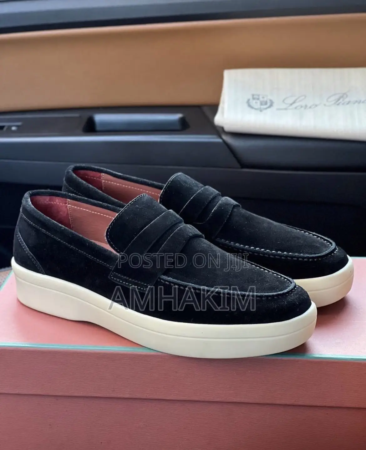 Classic Men Suede Lara Piana Loafers In Stock