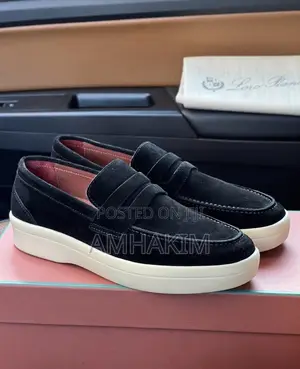 Classic Men Suede Lara Piana Loafers In Stock