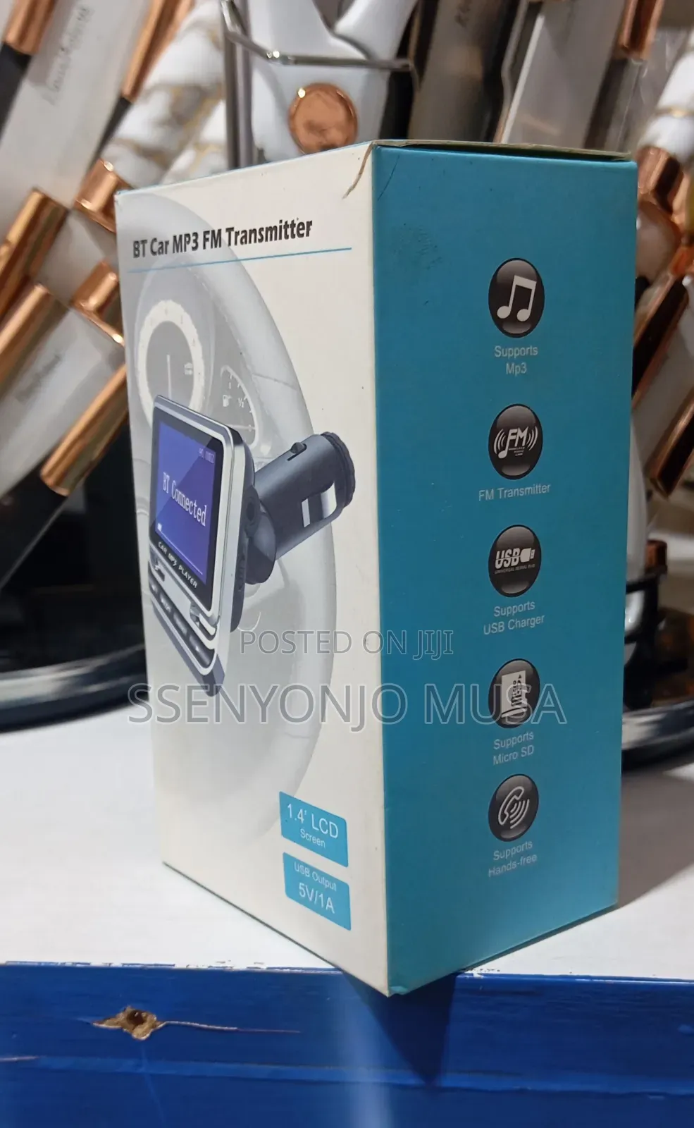 Bt Car Mp3 Fm Transmitter | Hands-Free Bluetooth Car Adapter With Lcd.