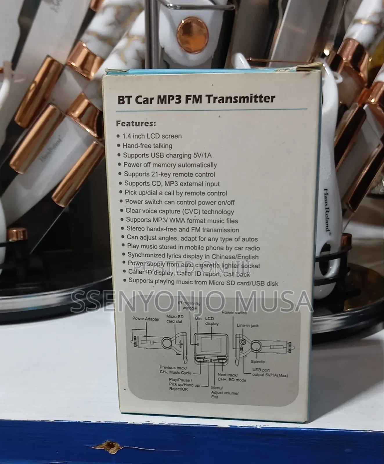 Bt Car Mp3 Fm Transmitter | Hands-Free Bluetooth Car Adapter With Lcd.