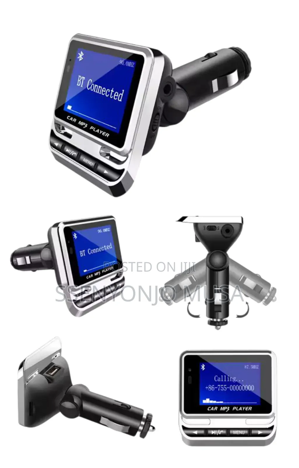 Bt Car Mp3 Fm Transmitter | Hands-Free Bluetooth Car Adapter With Lcd.
