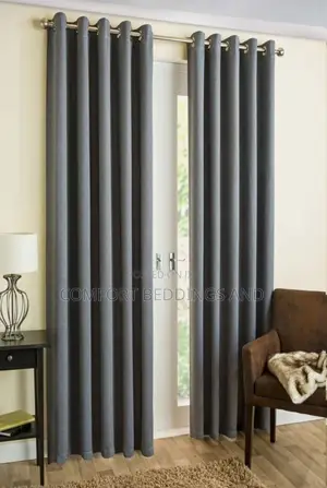Velvet Curtains Gray