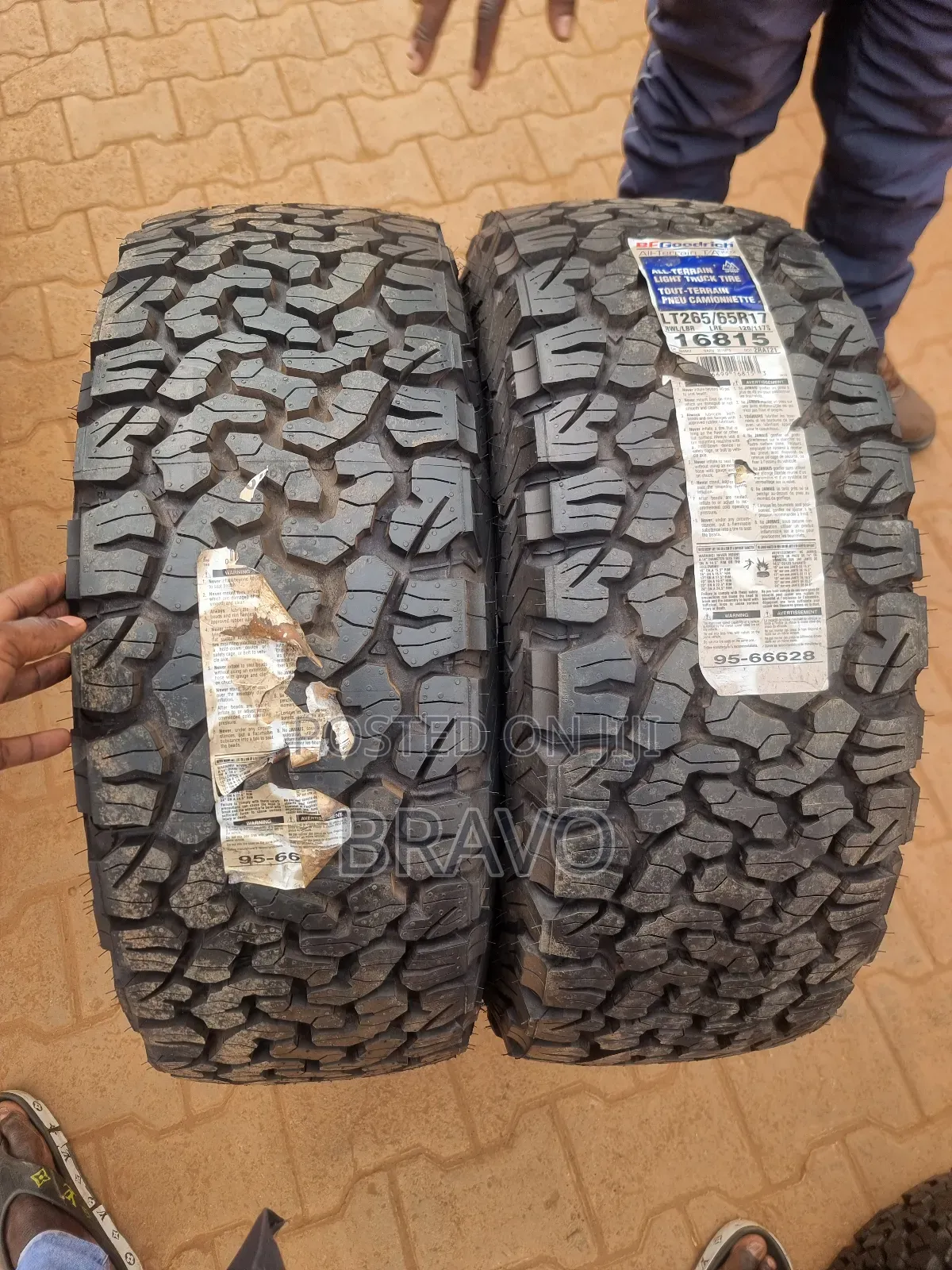Goodrich Size Tires 17 for Hilux 4x4.