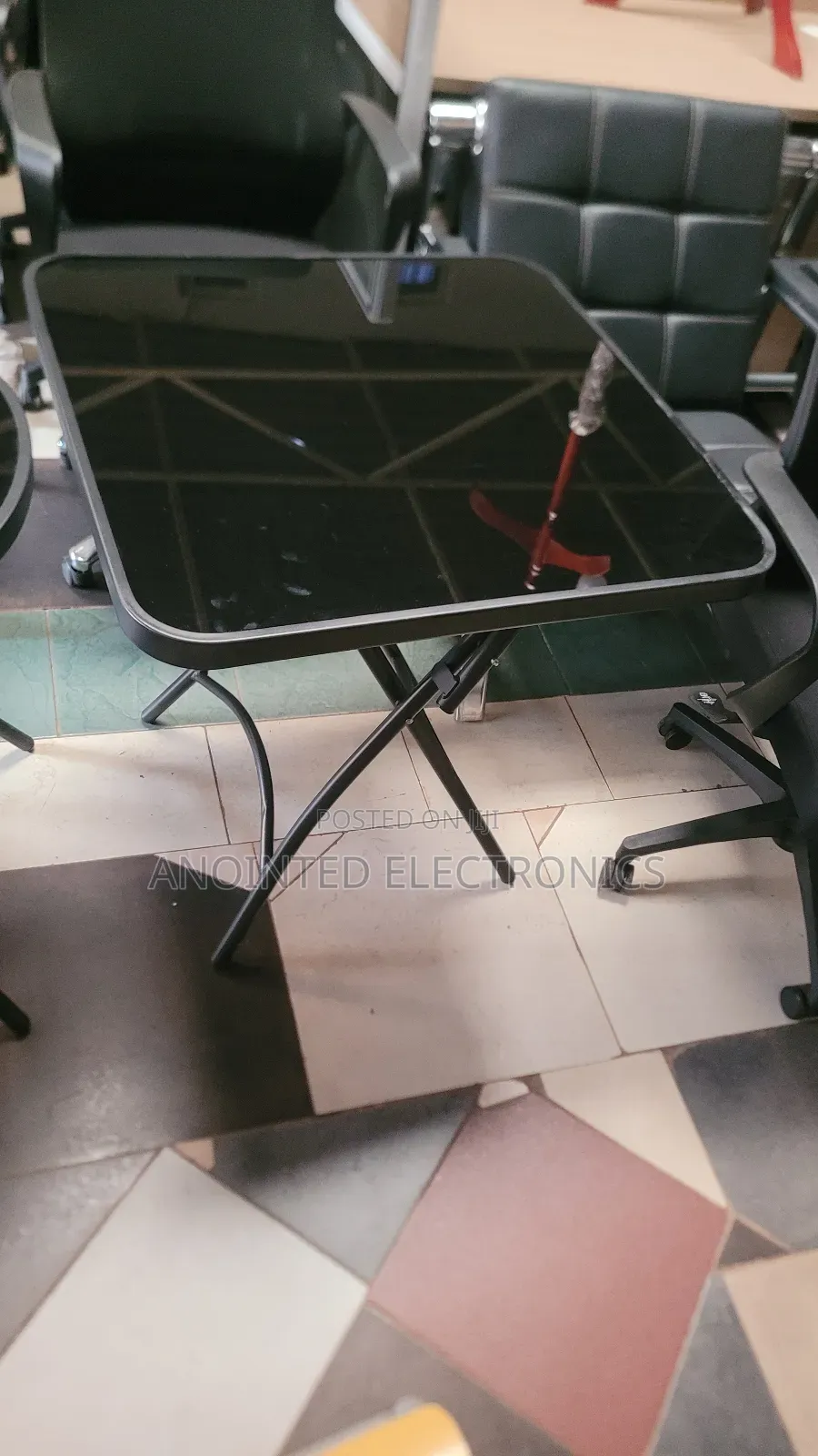 Glass Table Square Black