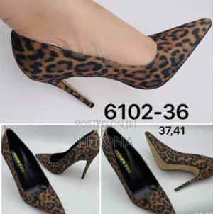 High Heeled Printed Shoes