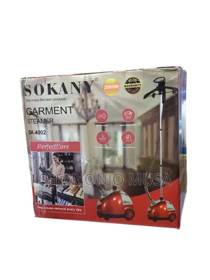 Sokany 2000w Garment Steamer - Fast Heat Up, 1.6l Removable-