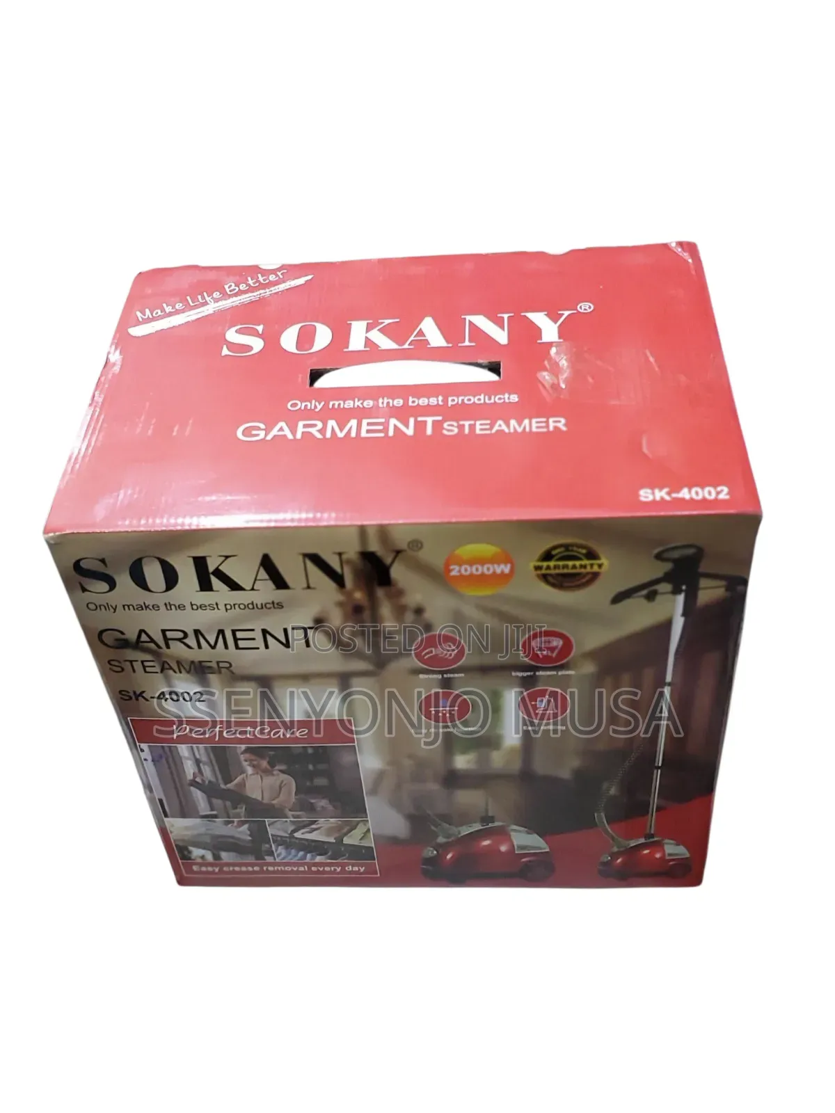 Sokany 2000w Garment Steamer - Fast Heat Up, 1.6l Removable-